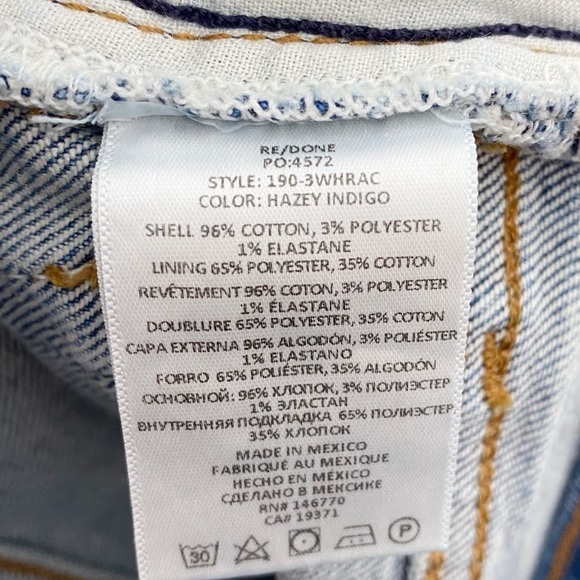 RE/DONE High-Rise Ankle Crop Jeans in Hazey Indigo - Picture 10 of 10